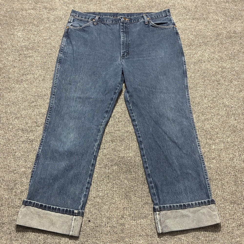 Vintage Wrangler‎ Jeans Mens 40x32 Blue Denim Relaxed Fit Straight Leg 936DSD